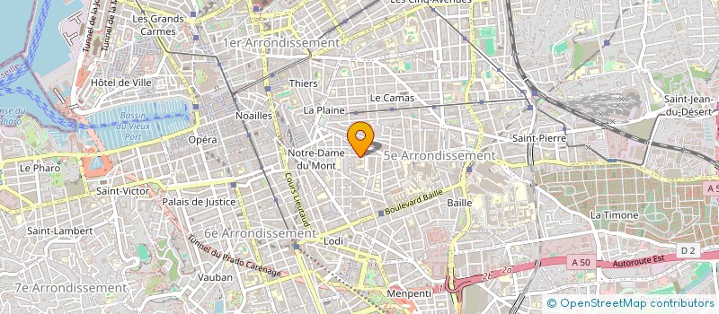 localisation de l'entreprise INSTITUT FORMATION MASSO KINE MARSEILLE à MARSEILLE