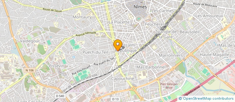 localisation de l'entreprise INSTITUT FORMATION PROFESS MACINTOSH à NIMES