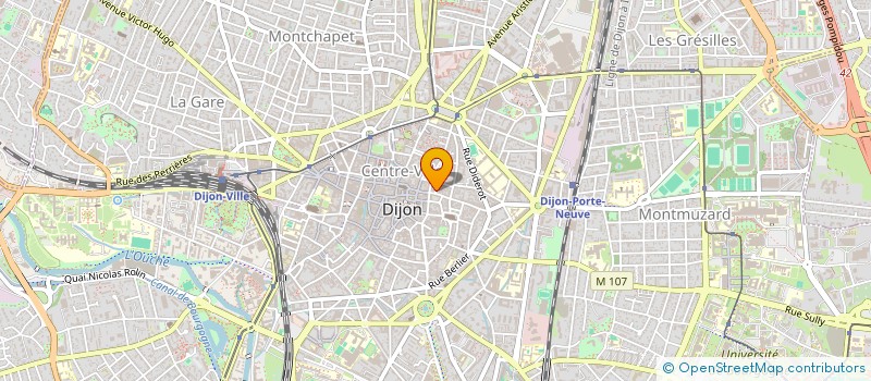 localisation de l'entreprise INSTITUT FORMATION RECHERCHE BATIM.BOURG à DIJON