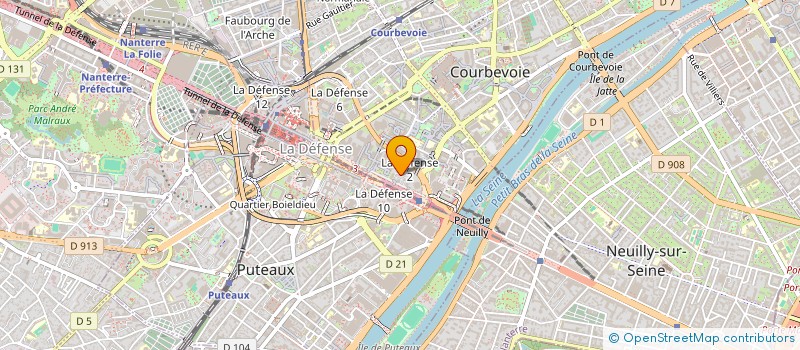 localisation de l'entreprise INSTITUT FRANC TECHNOL ALUMIN à COURBEVOIE