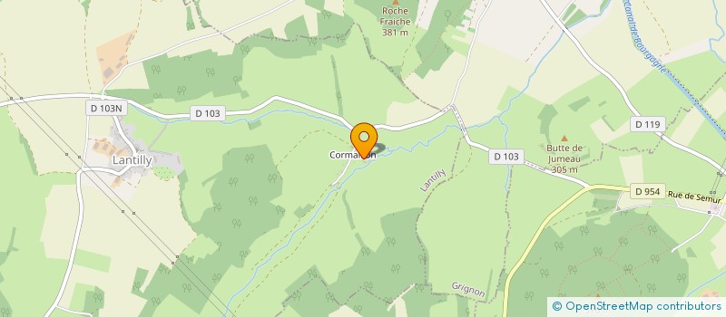 localisation de l'entreprise INSTITUT FRANCAIS DE CONSERVATION PREVENTIVE  LANTILLY