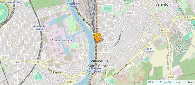 localisation de l'entreprise INSTITUT FRANCAIS DE FORMATION EN ENERGETIQUE à VILLENEUVE-SAINT-GEORGES