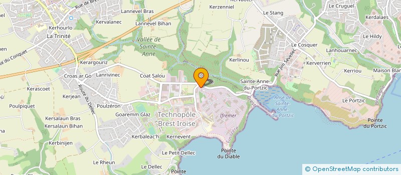 localisation de l'entreprise INSTITUT FRANCAIS DE RECHERCHE POUR L EXPLOITATION DE LA MER à PLOUZANE