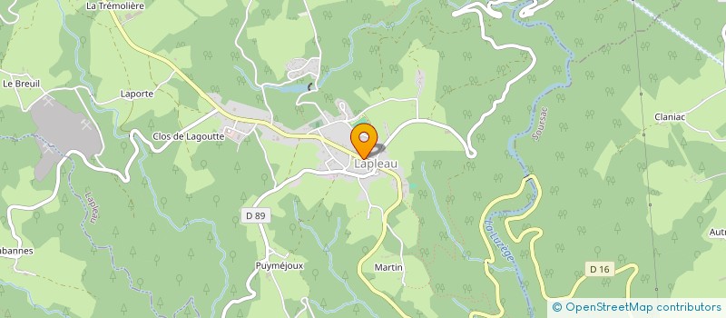 localisation de l'entreprise INSTITUT FRANCAIS DE TAI JI ZHANG DONG WU  LAPLEAU