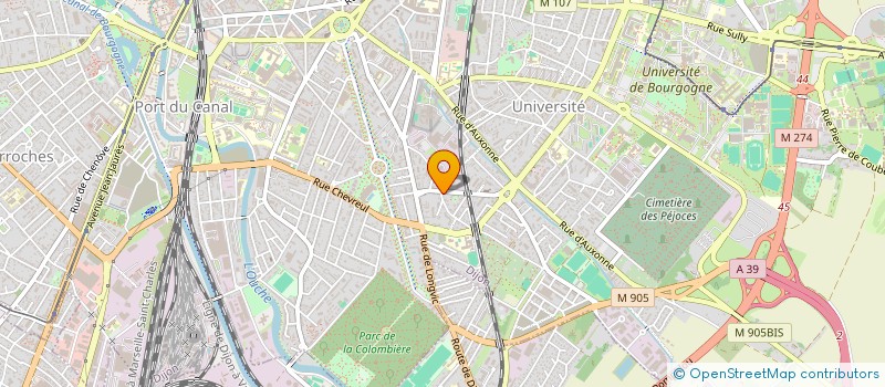 localisation de l'entreprise INSTITUT FRANCAIS DU DEVELOPPEMENT ECONOMIQUE S.A.S  DIJON