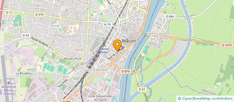 localisation de l'entreprise INSTITUT FRANCAIS FORMAT ECONO ET COMMER à MACON