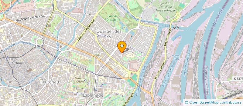 localisation de l'entreprise INSTITUT FRANCAIS PLEINE CONSCIENCE - MINDFULNESS à STRASBOURG
