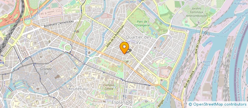 localisation de l'entreprise INSTITUT FRANCE EUROPE à STRASBOURG