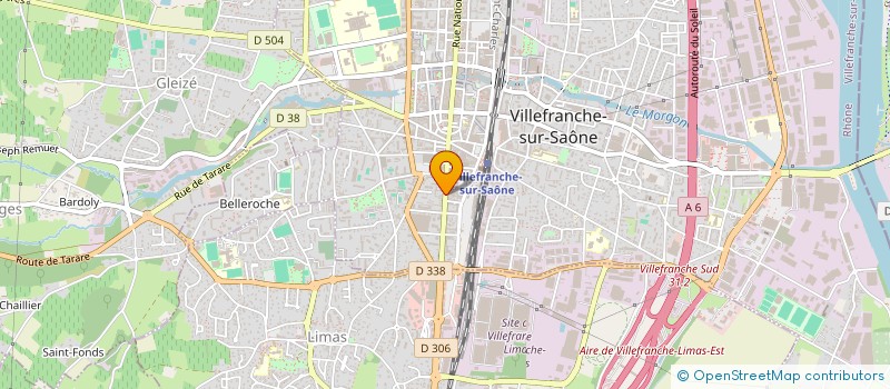 localisation de l'entreprise INSTITUT FRANCO VIET.MEDECINESTRADIT.OR  VILLEFRANCHE-SUR-SAONE