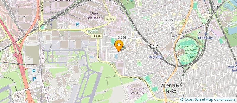 localisation de l'entreprise INSTITUT GEORGES MELIES  ORLY