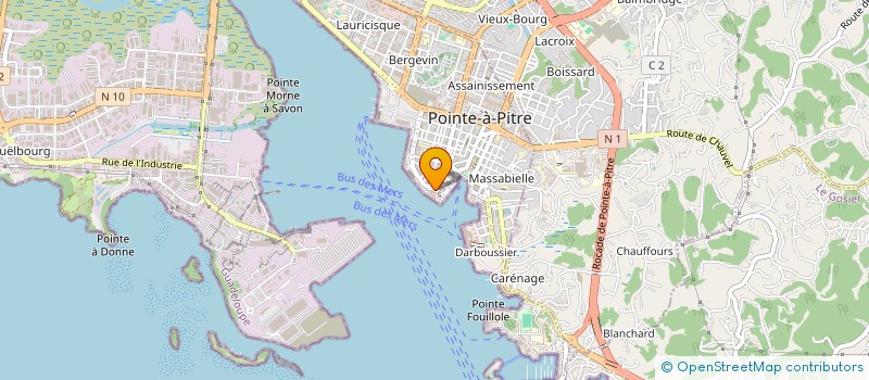 localisation de l'entreprise INSTITUT GUADELOUPEEN ETUDES à POINTE-A-PITRE