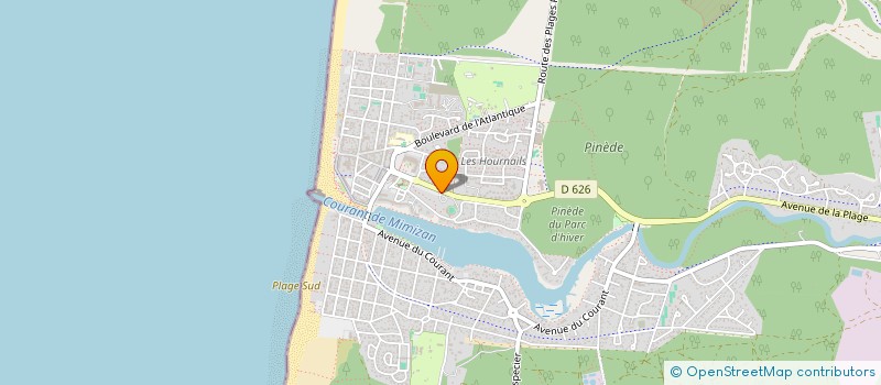 localisation de l'entreprise INSTITUT HARMONIE  MIMIZAN