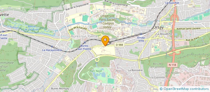 localisation de l'entreprise INSTITUT HAUTES ETUDES SCIENTIFIQUES à BURES-SUR-YVETTE