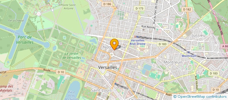 localisation de l'entreprise INSTITUT HORIZONS à VERSAILLES
