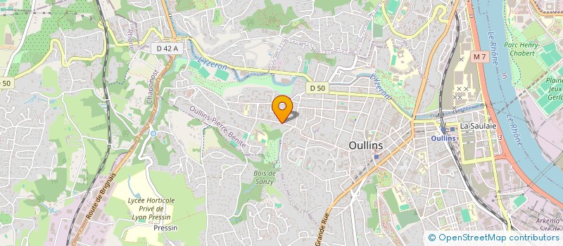 localisation de l'entreprise INSTITUT HYPOTENUSE  OULLINS-PIERRE-BENITE