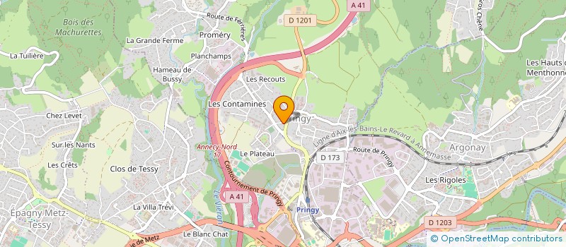 localisation de l'entreprise INSTITUT INTERNATIONAL D'IMPEDIMENTOLOGIE à ANNECY