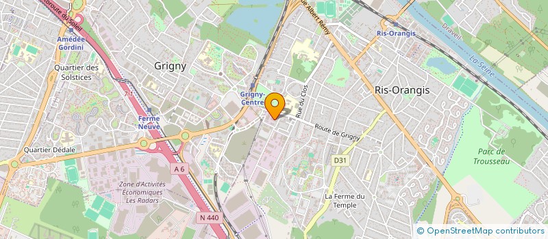 localisation de l'entreprise INSTITUT INTERNATIONAL DE FORMATION DE RECHERCHE APPLIQUEE ET DE NORMALISATION  RIS-ORANGIS