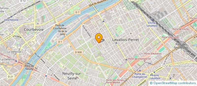 localisation de l'entreprise INSTITUT INTERNATIONAL DE RADIOCHIRURGIE DE PARIS HARTMANN - 2IRPH à LEVALLOIS-PERRET