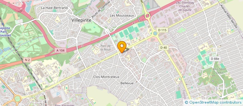 localisation de l'entreprise INSTITUT INTERNATIONAL DES ETUDES EN CRIMINOLOGIE NUMERIQUE (INEC) à VILLEPINTE