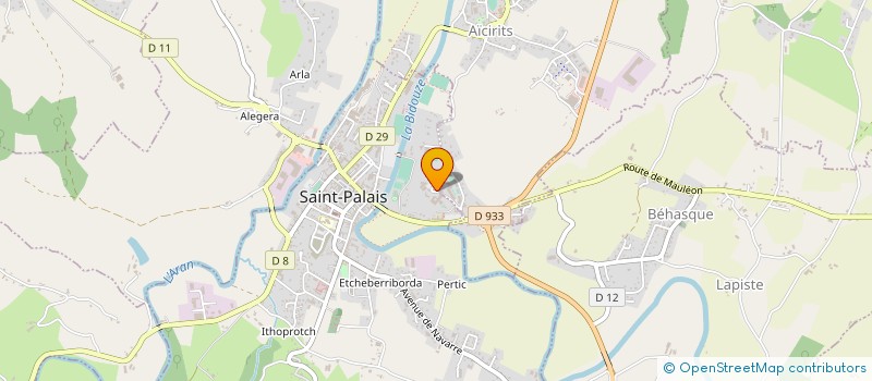 localisation de l'entreprise INSTITUT JEAN ERRECART à SAINT-PALAIS