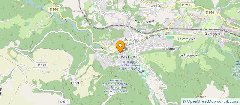 localisation de l'entreprise INSTITUT JEAN-LOUIS MURAT  LA BOURBOULE