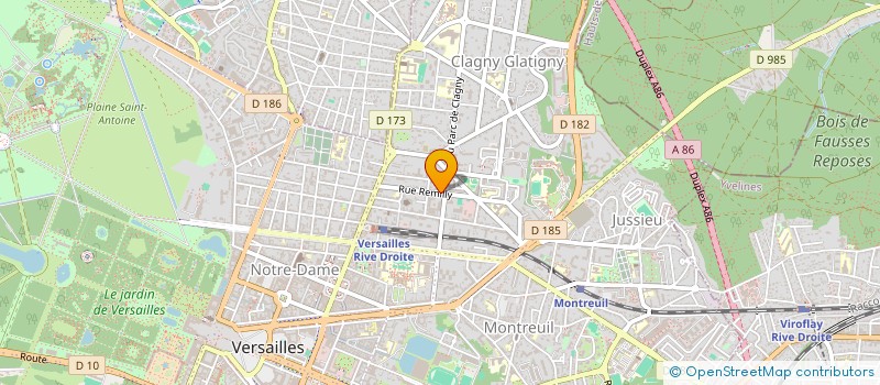 localisation de l'entreprise INSTITUT JEANNE D'ARC  VERSAILLES