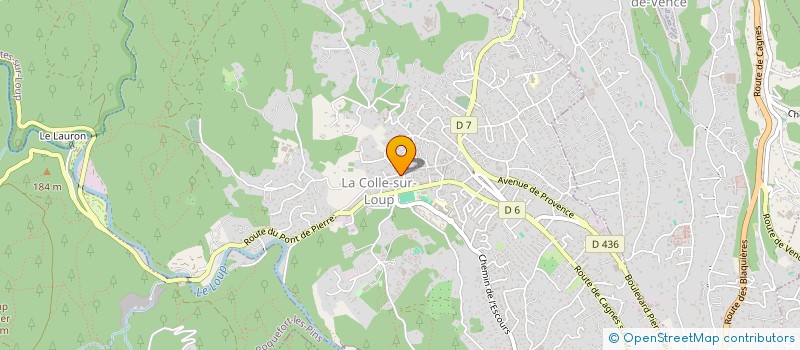 localisation de l'entreprise INSTITUT JODIE à LA COLLE-SUR-LOUP