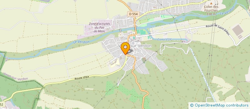 localisation de l'entreprise INSTITUT L'ATRIUM  VINON-SUR-VERDON