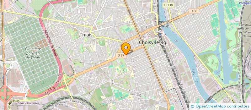 localisation de l'entreprise INSTITUT LA PERLE AUX COULEURS  THIAIS