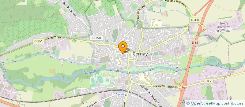 localisation de l'entreprise INSTITUT LA VIE EN ROSE à CERNAY