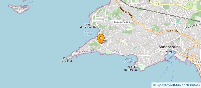 localisation de l'entreprise INSTITUT LAB SECURITE MARITIME à SANARY-SUR-MER