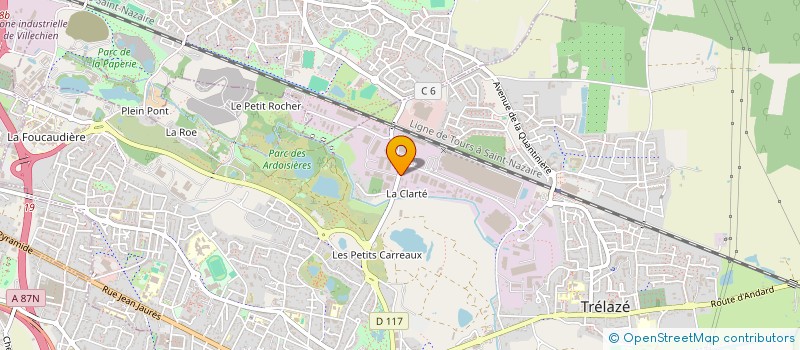 localisation de l'entreprise INSTITUT LANGUES ET CIVILISATIONS à TRELAZE