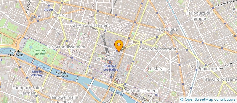 localisation de l'entreprise INSTITUT LES 3 UNIVERS à PARIS