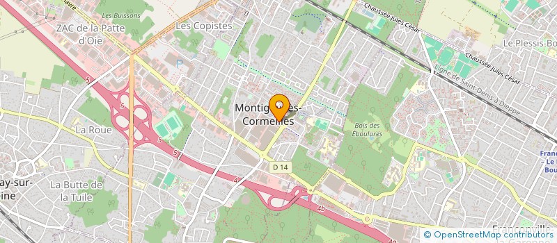 localisation de l'entreprise INSTITUT LES TULIPES à MONTIGNY-LES-CORMEILLES