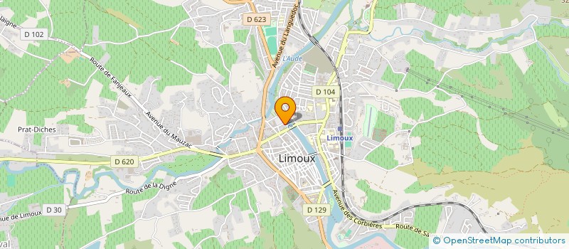 localisation de l'entreprise INSTITUT LIBERAL DE SANTE ET DE SCIENCES HUMAINES  LIMOUX