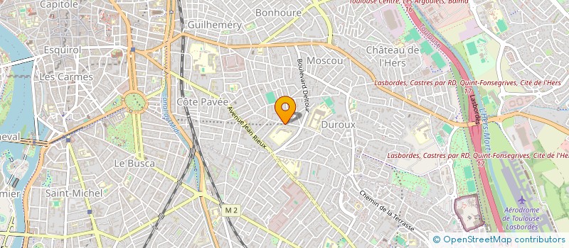 localisation de l'entreprise INSTITUT LIMAYRAC RUGBY  TOULOUSE