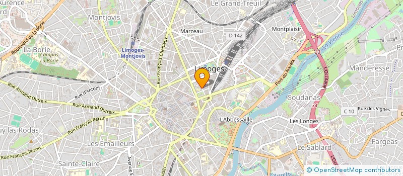 localisation de l'entreprise INSTITUT LIMOUSIN DE FORMATION ET DE GESTALT THERAPIE à LIMOGES