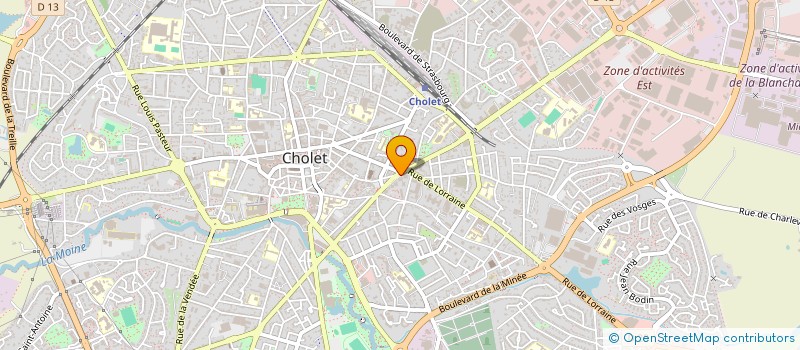 localisation de l'entreprise INSTITUT MAEVA à CHOLET