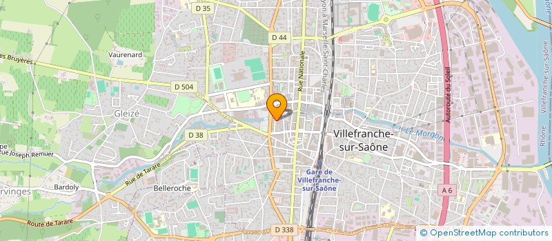 localisation de l'entreprise INSTITUT MAISON D'APHRODITE  VILLEFRANCHE-SUR-SAONE