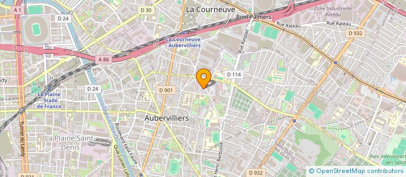 localisation de l'entreprise INSTITUT MAISON LABELSO FORMATION à AUBERVILLIERS