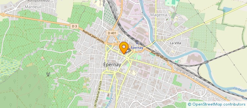 localisation de l'entreprise INSTITUT MARIE GAMET à EPERNAY