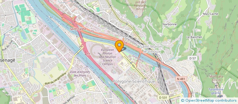 localisation de l'entreprise INSTITUT MAX VON LAUE - PAUL LANGEVIN à GRENOBLE