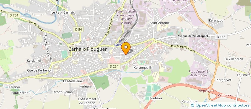 localisation de l'entreprise INSTITUT MEDICO EDUCATIF à CARHAIX-PLOUGUER