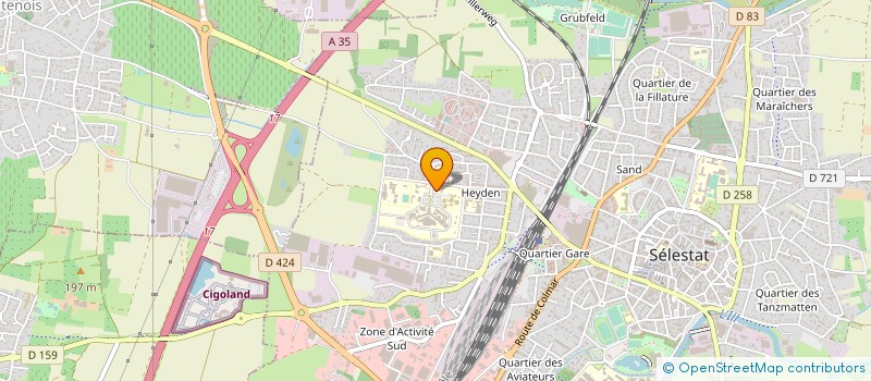 localisation de l'entreprise INSTITUT MEDICO EDUCATIF ARC EN CIEL à SELESTAT