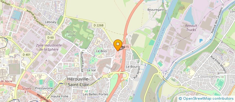 localisation de l'entreprise INSTITUT MEDICO-EDUCATIF CAEN à HEROUVILLE-SAINT-CLAIR