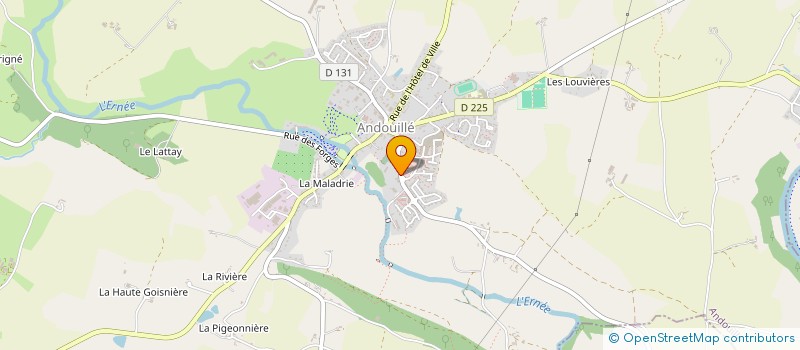 localisation de l'entreprise INSTITUT MEDICO-EDUCATIF F J MARCHAIS à ANDOUILLE