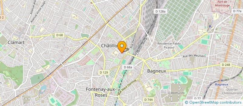 localisation de l'entreprise INSTITUT MEDICO PEDAGOGIQUE à CHATILLON