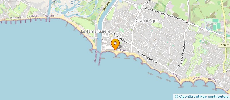 localisation de l'entreprise INSTITUT MEDITERRANEEN DU BATIMENT ET DE L'ENVIRONNEMENT I.M.B.E.  AGDE