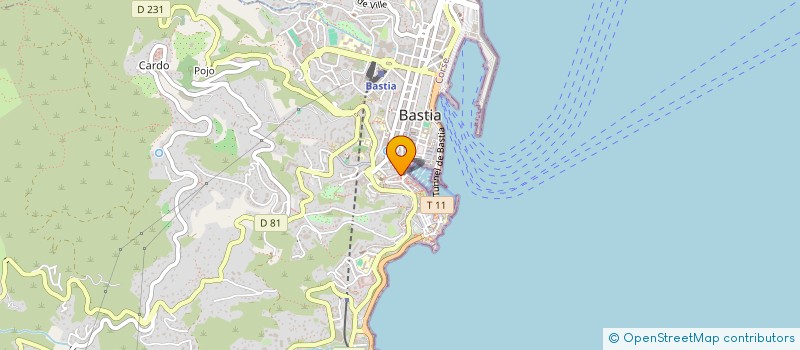 localisation de l'entreprise INSTITUT MEDITERRANEEN ENTREPRISE FORMAT à BASTIA