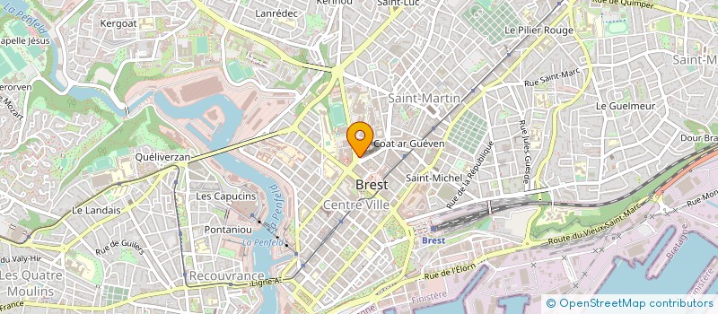 localisation de l'entreprise INSTITUT MERE ENFANT BRETAGNE à BREST
